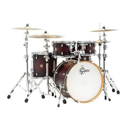 Gretsch Import 286449 Catalina Maple Shell Pack for Drum - 22-10-12-16-14SN, Satin Deep Cherry Burst - 5 Piece