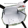 thumbnail image 6 of FORMRS Womens Canvas Tote Bag with Zipper Inner Pocket Shoulder Handbag, Pink and Green Cat, 6 of 7