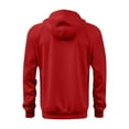 thumbnail image 5 of COSFO Hooded Winter Jackets for Men Red Workout Sweatshirts Loose Fit Full Zip Long Sleeve with Pockets Men's Sport Coats, 5 of 5