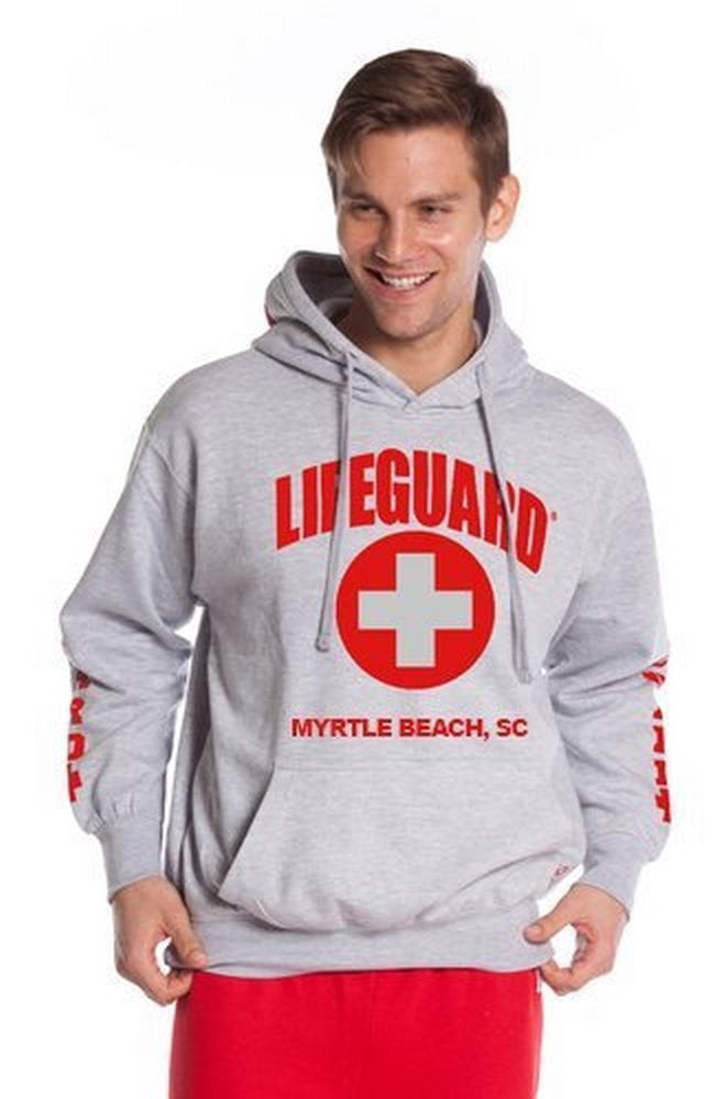 LIFEGUARD Official Guys Grey Hoodie Myrtle Beach SC XXLarge