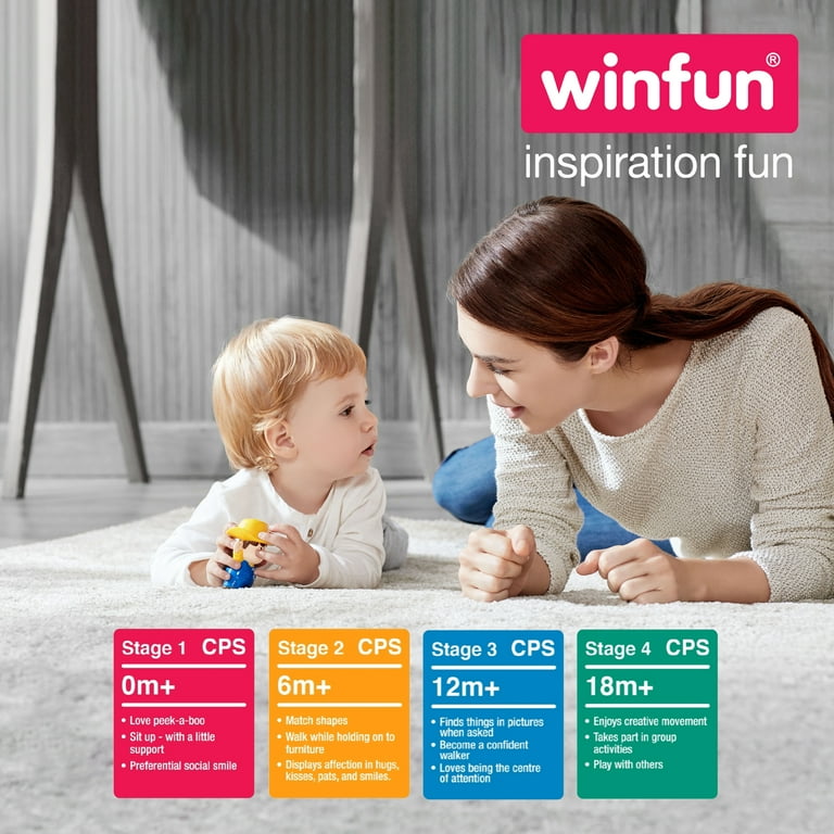 Winfun Popping Fun Dino Push Along Toy, Gender Neutral Toy Winfun Popping Fun Dino Push Along Toy, Gender Neutral Toy