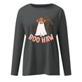 thumbnail image 5 of ICHUANYI Clearance Women's Casual Round-Neck Print Long Sleeve Pullover Blouse T-shirt Tops ICHUANYI "ICHUANYI", 5 of 5