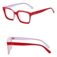 thumbnail image 4 of Square Reading Glasses Rectangle Blue Light Blocking Spring Hinge Readers, 4 of 4