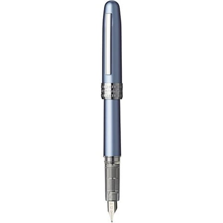 PLATINUM Fountain Pen, Plaisir Medium Nib, Frosty Blue (PGB-1000B-#57-M)