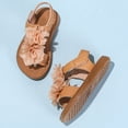 thumbnail image 6 of newwalpole Toddler Girls Sandals Little Girls Kids Summer Shoes Toddler Sandals Coffee for Size 1, 6 of 7