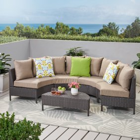 Harmony Circular Sun Bed Outdoor Wicker Patio Furniture Walmart Com Walmart Com