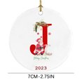 thumbnail image 3 of Fiudx Ofertas relámpago del día Colgante de decoración de árbol de Navidad personalizado con 26 letras, decoración de árbol de Navidad, regalo de Navidad, 3 of 3