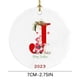 thumbnail image 3 of Ganfancp Colgante Decoración Árbol de Navidad Decoración Personalizada Navidad 26 Letras, Decoración Árbol de Navidad Regalo de Navidad Liquidación 1X Amuleto, 3 of 3