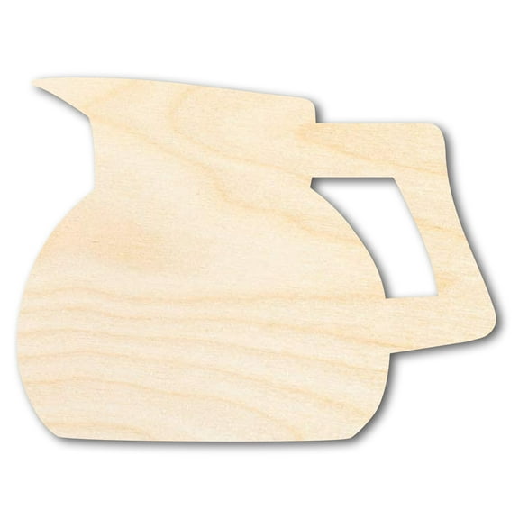 Unfinished Coffee Pot Shape 4" / 1/4"