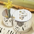 thumbnail image 6 of MDQMD Silver Nesting Mirror Coffee Tables, Round Set of 2 Modern End Tables,Living Room Table with Reflective Surface, 6 of 7