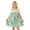 Green, variant on SROBPTY Girls Summer Dress Print Crew Neck Mid-Length Short Sleeve Sundress for 6 Months -10 Years