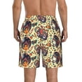 thumbnail image 3 of Yiaed Fashion Hippie Girl Print Men's Swim Trunks with Lining Quick Dry Sports Shorts Beach Shorts Boardshorts-Large, 3 of 5