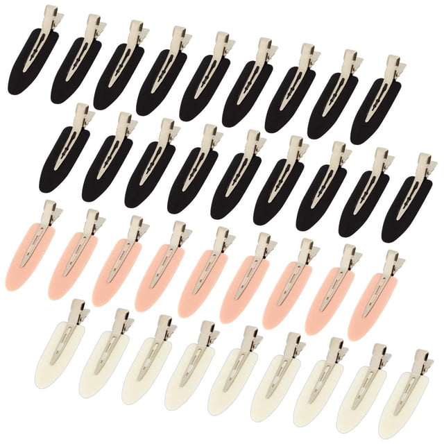 36 Piezas Pinzas para el Cabello sin Dobleces, Pinzas para el Cabello sin Arrugas, Pinzas para el Cabello con Rizo para Maquillaje y Peinado