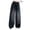 Black, variant on Cute Baggy Jeans Kids Pants Girls Girl's Ripped Flare Bell Bottom Jeans High Waist Denim Pants with Pockets,Size 14-15 Years,Black