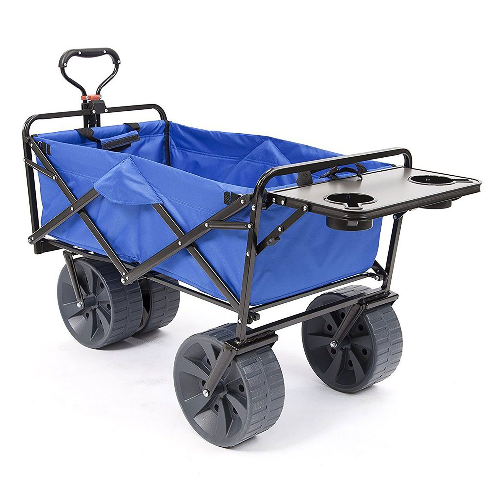 Mac Sports Collapsible Heavy Duty All Terrain Beach Utility Wagon with  Table