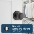 thumbnail image 3 of Fairfax Satin Nickel Front Door Knob with Deadbolt  Reversible Exterior/Interior Entry Door Knob with Key and Deadbolt Lock  Front Door Knobs with Lock/Front Door Lock  Traditional Home D, 3 of 8