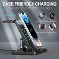 thumbnail image 5 of Wireless Charger, Wireless Charging Station With Digital Alarm Clock Charging Station For Multiple Devices 15W Wireless Charger Stand IOS & Android, 5 of 9