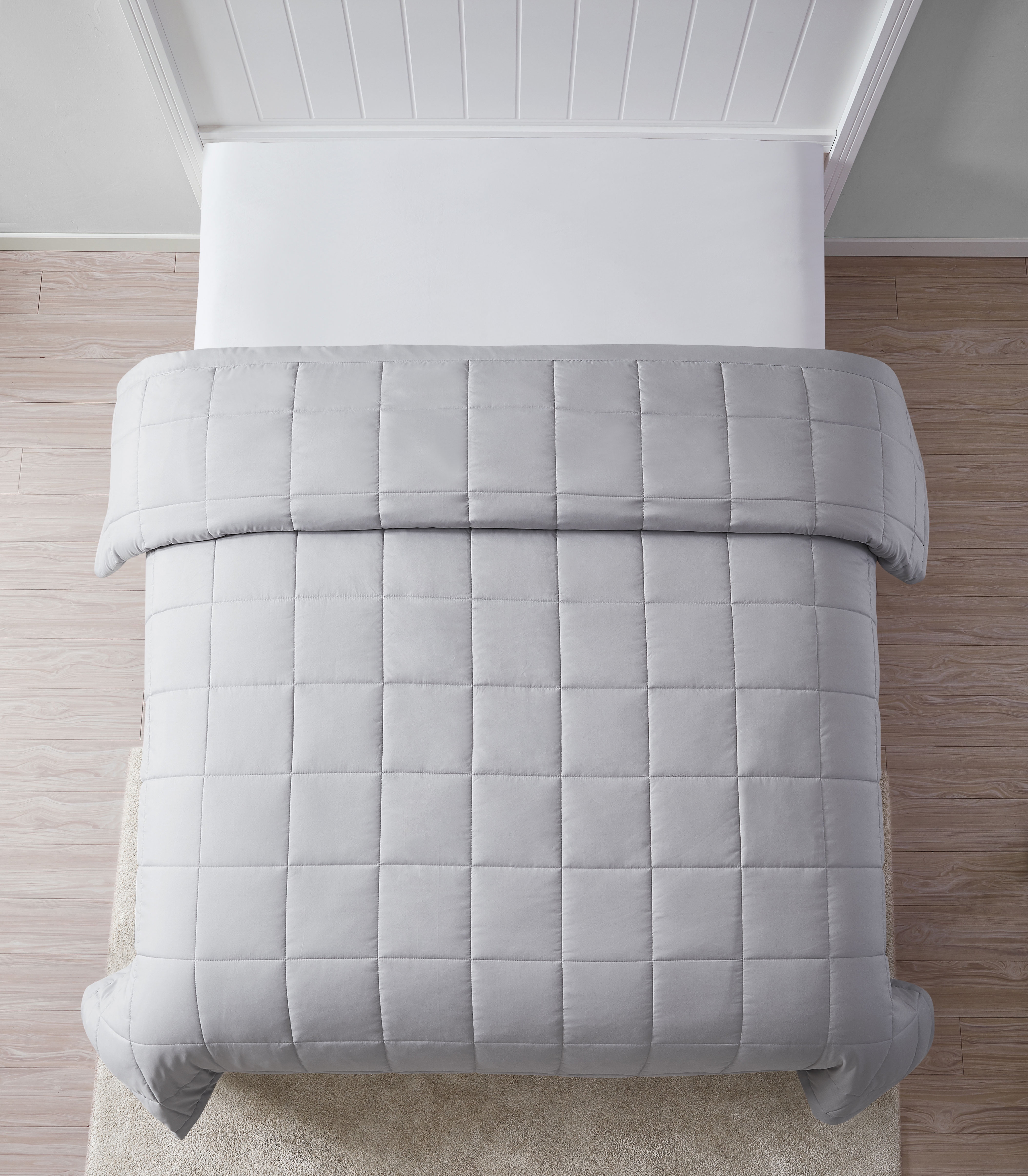 Mainstays Solid Twin Down Alternative Blanket in Gray Walmart