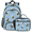 Multicolour 4, variant on Herdesigns Cute Bee Backpack with Lunch Box Flower Lightweight Large Travel Work Laptop Backpacks Set Casual Daypacks