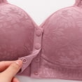 thumbnail image 6 of Dwellite Bra for Women 2026 Front Closure No Underwire Comfort Senior Wireless Full Coverage Bra Pink 40, 6 of 6