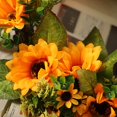 thumbnail image 5 of 18”Artificial Sunflower Wreath Rustic Farmhouse Decorative Floral Wreath for Front Door Window Wedding Spring Outdoor, 5 of 6