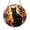 Acrylic 3.5 Inch, variant on Black Cat with Rose Ceramic Suncatcher – Stained Glass Style Window Decor