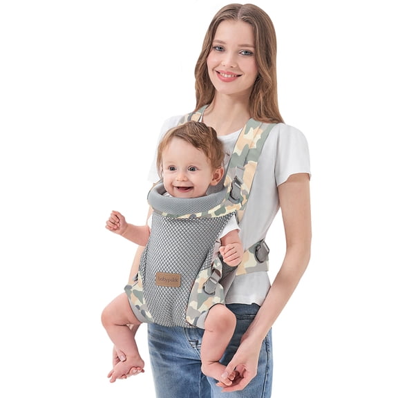 Baby Carrier Newborn To Toddler - Ergonomic(7.5-45lbs),Cozy Baby Carrier,Enhanced Lumbar Support,Easily AdjustableLightweight & Breathable