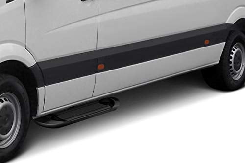 Black Horse Off Road Black Horse Black Aluminum Transporter Running Boards Compatible with 2015-2022 Ford Transit-150