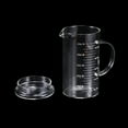 thumbnail image 4 of Taza medidora de vidrio Uxcell de 500 ml, vidrio borosilicato 3.3 graduado con escala impresa blanca y tapa de vidrio, 4 of 7