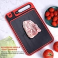 thumbnail image 2 of 4-in-1 Miracle Melt Defrosting Tray, Double-Sided Chopping Board with Grater & Knife Sharpener, Fast Thawing for Frozen Food & Meat, 2 of 5
