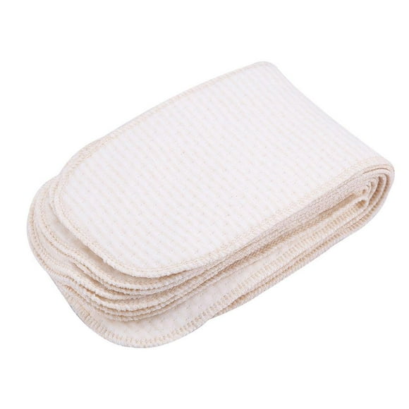 Qiilu Insert Cloth Diapers,10Pcs/lot Breathable Cotton Baby Nappies Newborn Reusable Washable Insert Diaper Cloth, Cloth Diaper