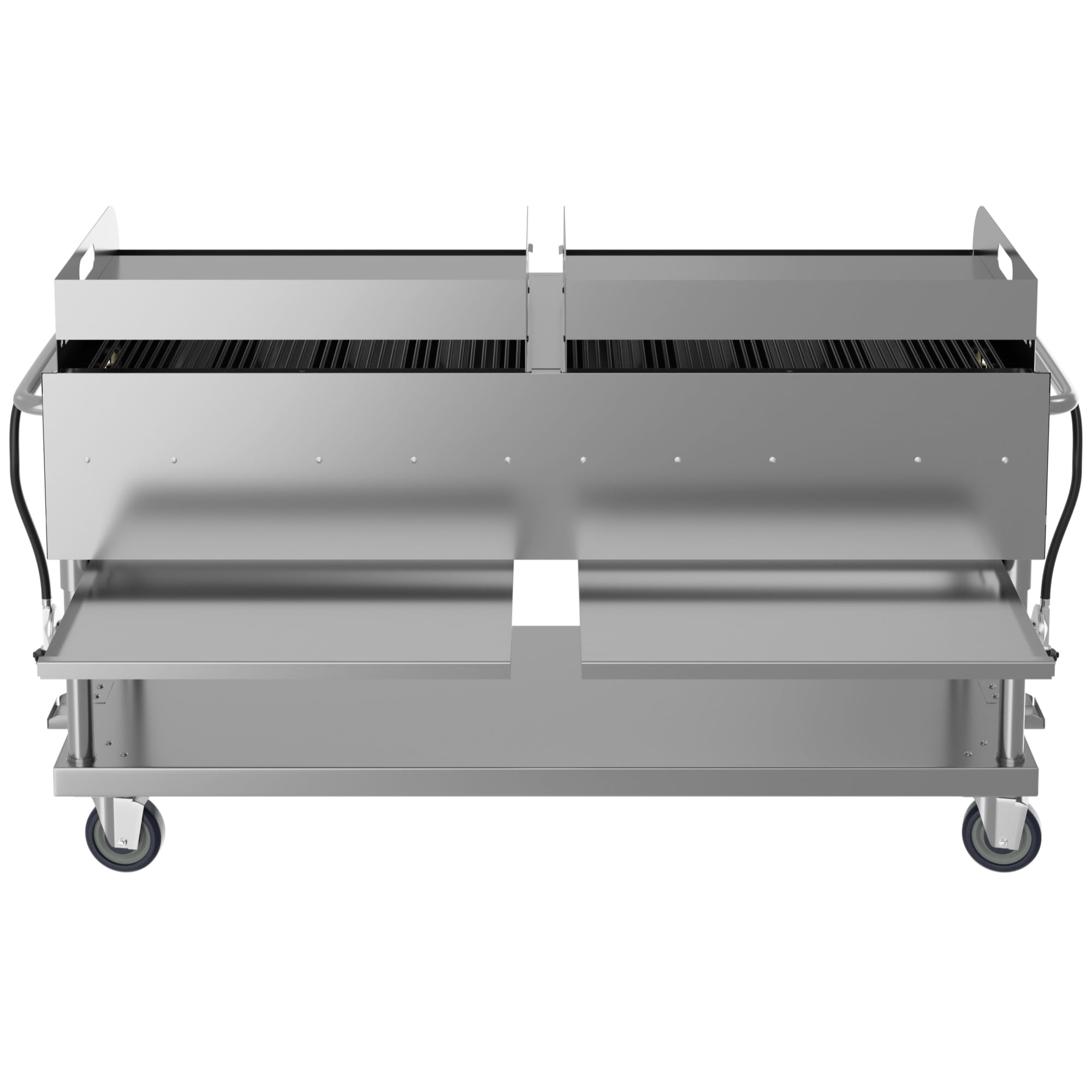 72 in. 10-Burner Commercial Outdoor Propane Gas Grill with Two 36 in. Griddles in Stainless-Steel, ETL Listed (CGKIT7-G36G36)