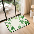 thumbnail image 2 of CURLYOOT St. Patrick's Day Retro Leaves Indoor Doormat, Non-Slip Absorbent Door Mat 24" x 16", Entrance Floor Mat Washable Entry Doormats for Entryway Front Back Door, 2 of 8