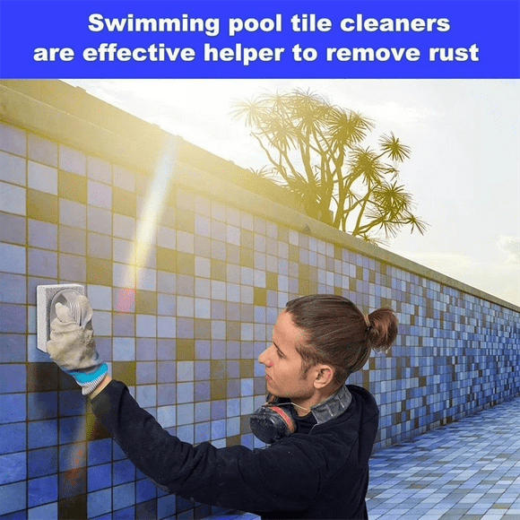 5PCS Hand-Held Pools Pumice Stone, Pool Cleaning Blocks with Handle, Swimming Pumice Pool Tile Stone for Clean Pool Tile