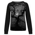 thumbnail image 4 of Tops casuales de cuello redondo de manga larga con estampado de Halloween para mujer Pompotops FGAJ4346, 4 of 4