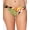 Green, variant on BAR III Women's Multi Color Tropical Print Stretch Ruched Lined Full Coverage Bikini Swimsuit Bottom L