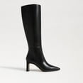 thumbnail image 2 of Sam Edelman Women's Sylvia Black Leather Knee High Boot 6.5M, 2 of 6