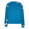 thumbnail image 4 of GigrtiJin Womens Christmas Snowflake Print Jackets Long Sleeved Cardigan Plush Button down V-Neck Casual Coats, 4 of 5