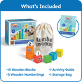 thumbnail image 2 of Hand2Mind Wooden Math Building Blocks for Kids Ages 3+, 20 Pieces, 2 of 7