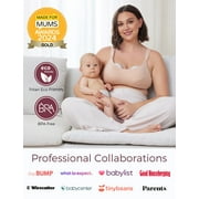 Momcozy Breast Pump Hands Free Mobile Style | M6, DoubleFit Flange Electric Breast Pump, Elegant Gray 1 Count