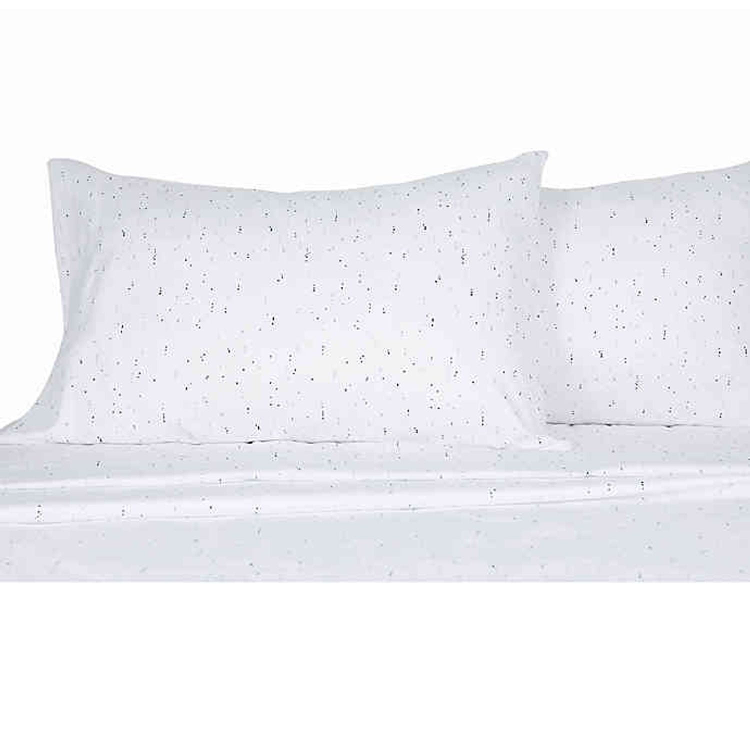 Casual Living Campus Benzoyl Peroxide-Resistant Std Pillowcases in White w/ Cats 