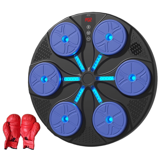 Cible de Boxe, Équipement Vitesse/mode avec Led Mural Équipement avec Vitesse/mode Réglable Led Équipement pour Enfants Bt Mural Led Musical Bt Équipement Enfants Réglable