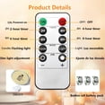 thumbnail image 4 of Yunkctuk Flameless Candles with Remote, Battery Operated Flickering Flameless Candles, LED Candles with Timer 2/4/6/8H,Ivory, with Realistic LED Candles Set of 5（Approx. D2×H4" 5" 6" 7" 8"）, 4 of 7