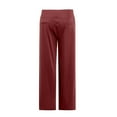 thumbnail image 6 of HKYNLAG Dress Pants Women Bootcut Stretchy Pull on Work Pants for Women with Pockets for Business Office Casual Deep Red 2XL, 6 of 9