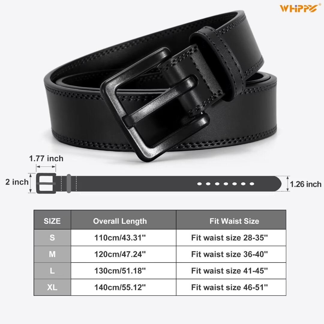 Whippy Nickel-Free Leather Belt for Men photo 5
