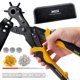 thumbnail image 1 of Kit de herramientas para ojales Hole Punch, 2 en 1, 2 en 1, de piel con 200 ojales, 1 of 7