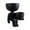 black, variant on 1 Piece Ceramic Planter Sitting Humanoid Plant Container Tabletop Decor for Home Office Room