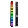 thumbnail image 2 of 2pcs D10 3D Display RGB 32 LED tira de luz activada por voz (recargable), 2 of 4
