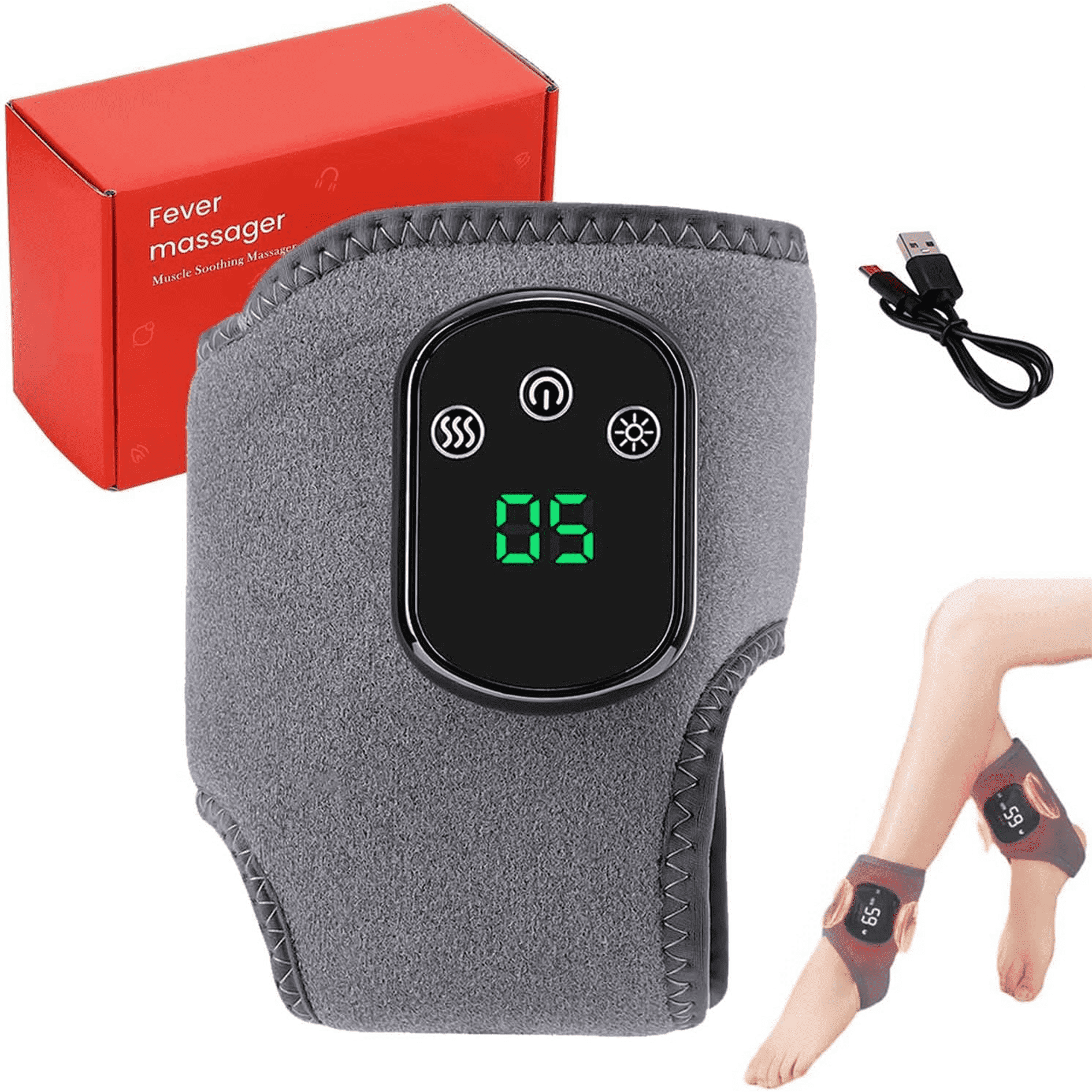 SIBEBED Triple Therapy Foot Massager, Portable 3-in-1 Foot Massager, with 3 Vibration Modes, for Home/Office/Travel
