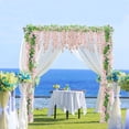 thumbnail image 5 of MQOUO 6Pcs Wisteria Garland Artificial Flowers Garland Fake Hanging Wisteria Vines Rattan Silk Hanging Flower Vines for Home Garden Outdoor Wedding Arch Party Ceremony Total 35.4Ft (Purple), 5 of 13